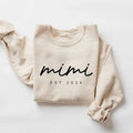 MIMI Est 2024 Grandma Life New Mom Classic Collar - Adult & Kids T-Shirts, Sweatshirts & Hoodies apparel design preview 1