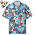 Tropical Leaves And Pet Personalized Custom Hawaiian - Adult & Kids T-Shirts, Sweatshirts & Hoodies apparel design preview 1