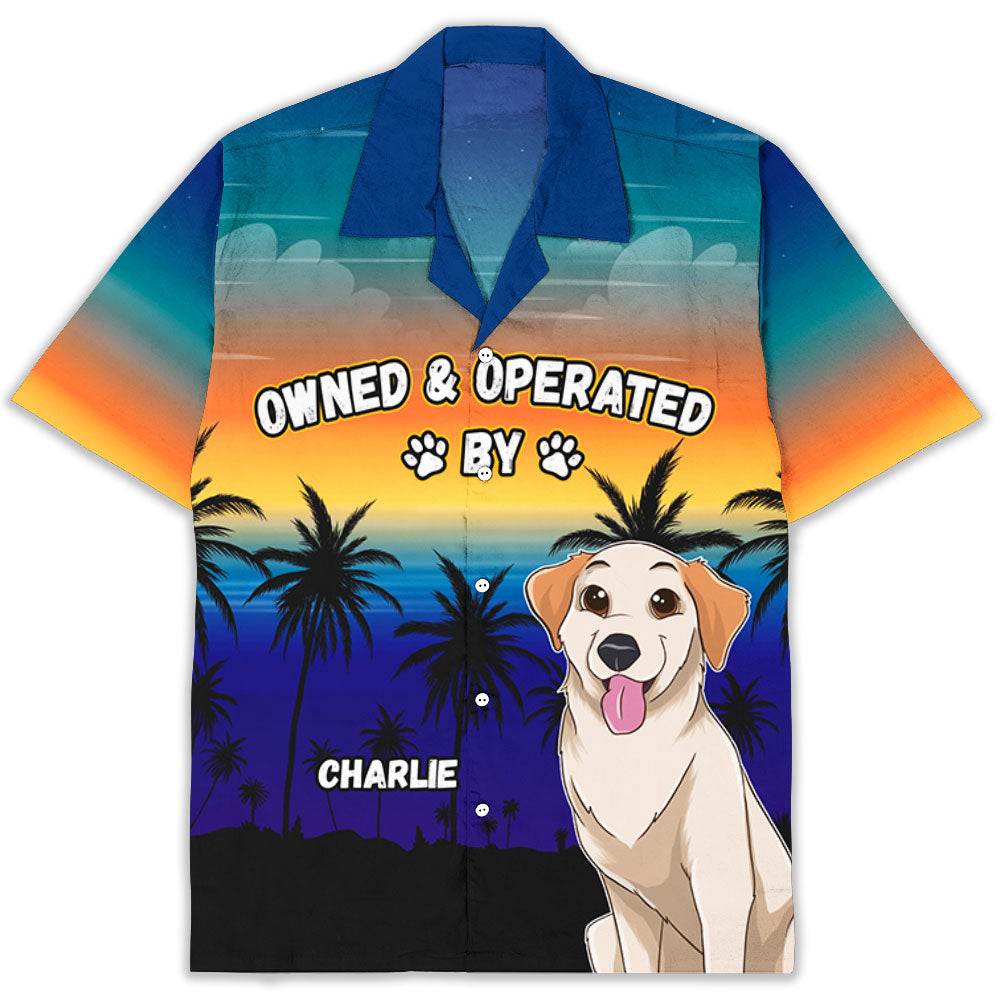Operated By Dog Personalized Custom Hawaiian - Adult & Kids T-Shirts, Sweatshirts & Hoodies apparel design preview 1