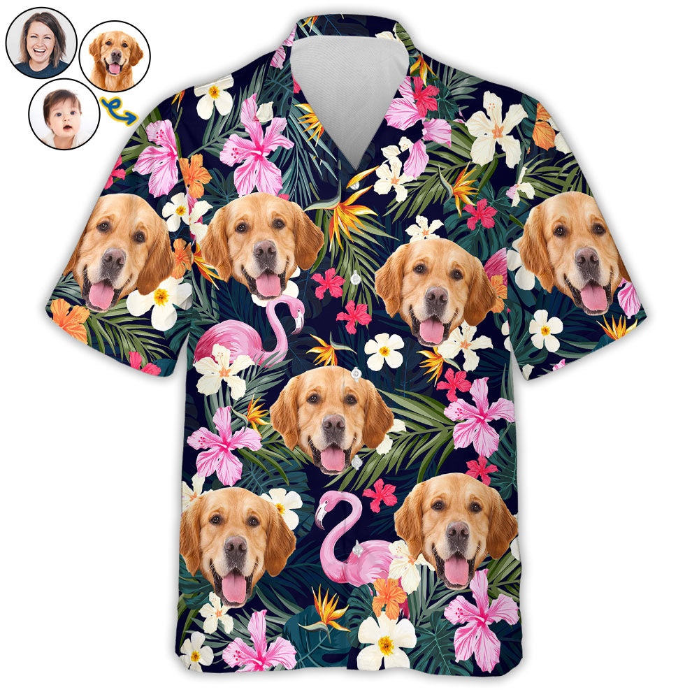 Custom Face Funny Photo Tropical Aloha For Per Lovers - Adult & Kids T-Shirts, Sweatshirts & Hoodies apparel design preview 1