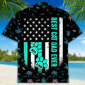 Best Cat Dad Ever Paw Personalized Custom Hawaiian - Adult & Kids T-Shirts, Sweatshirts & Hoodies apparel design preview 1