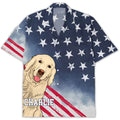 Dog American Flag Personalized Custom Hawaiian - Adult & Kids T-Shirts, Sweatshirts & Hoodies apparel design preview 1