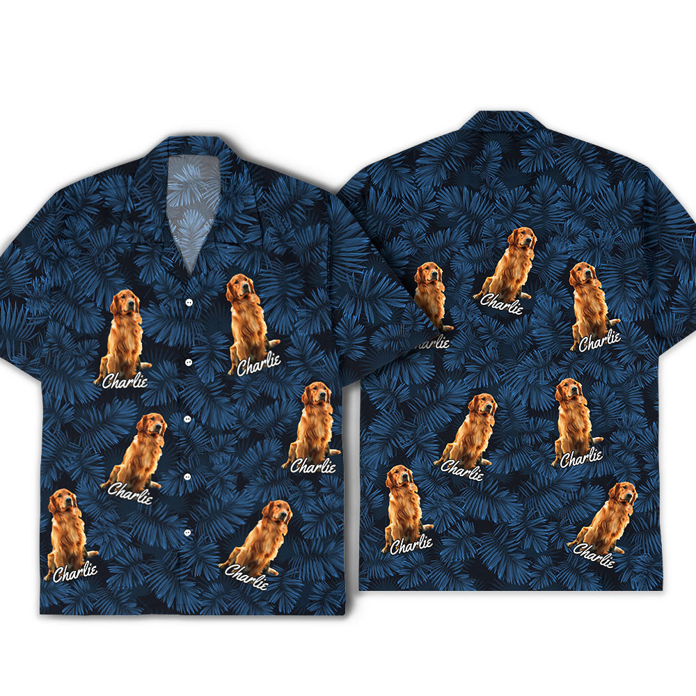 Summer Dog Photo Personalized Custom Hawaiian - Adult & Kids T-Shirts, Sweatshirts & Hoodies apparel design preview 1