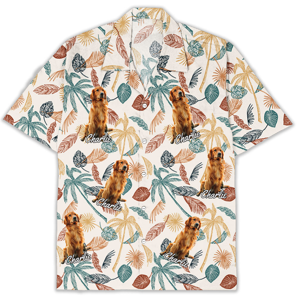 Tropical Dog Photo Personalized Custom Hawaiian - Adult & Kids T-Shirts, Sweatshirts & Hoodies apparel design preview 1