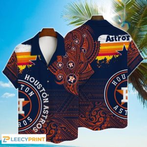 MLB Astros Hawaiian Major League Baseball 3D Summer - Adult & Kids T-Shirts, Sweatshirts & Hoodies apparel design preview 1