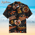 MLB Baltimore Orioles Baseball Floral Aloha Hawaiian - Adult & Kids T-Shirts, Sweatshirts & Hoodies apparel design preview 1