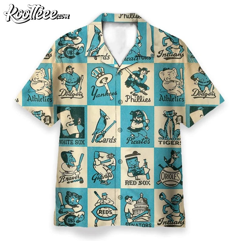 MLB Baseball Team Mascots Hawaiian - Adult & Kids T-Shirts, Sweatshirts & Hoodies apparel design preview 1
