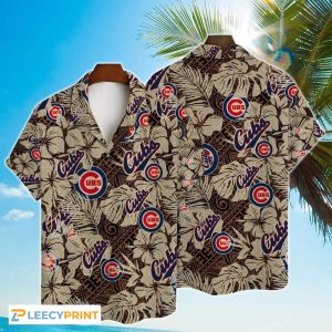 MLB Chicago Cubs Hawaiian Tropical Pattern Beach Gift - Adult & Kids T-Shirts, Sweatshirts & Hoodies apparel design preview 1