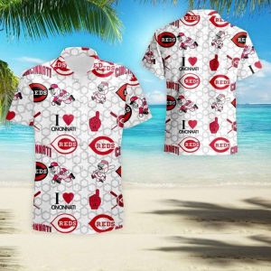 MLB Cincinnati Reds Hawaii Summer Hawaiian For Men, - Adult & Kids T-Shirts, Sweatshirts & Hoodies apparel design preview 1