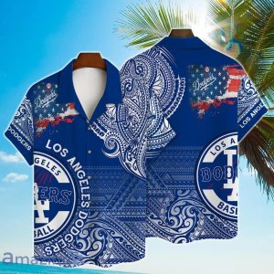 MLB LA Dodgers Hawaiian Baseball Print - Adult & Kids T-Shirts, Sweatshirts & Hoodies apparel design preview 1