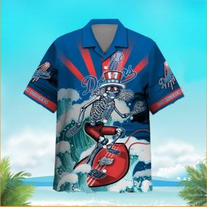 MLB Los Angeles Dodgers Grateful Dead Hawaiian LA - Adult & Kids T-Shirts, Sweatshirts & Hoodies apparel design preview 1