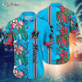 MLB Miami Marlins Summer Hawaiian - Adult & Kids T-Shirts, Sweatshirts & Hoodies apparel design preview 1