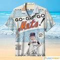MLB New York Mets Hawaiian Graphic Print Short Sleeve - Adult & Kids T-Shirts, Sweatshirts & Hoodies apparel design preview 1