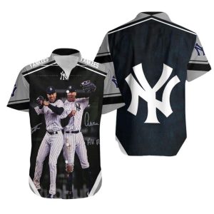 MLB New York Yankees Hawaiian Baseball Fans Gift - Adult & Kids T-Shirts, Sweatshirts & Hoodies apparel design preview 1