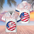 MLB New York Yankees Hawaiian Fireworks Independence - Adult & Kids T-Shirts, Sweatshirts & Hoodies apparel design preview 1