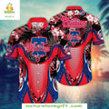 Philadelphia Phillies Hawaiian Red Tropical Hibiscus - Adult & Kids T-Shirts, Sweatshirts & Hoodies apparel design preview 1