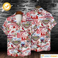 MLB St Louis Cardinals Baseball Pattern On White - Adult & Kids T-Shirts, Sweatshirts & Hoodies apparel design preview 1