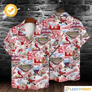 MLB St Louis Cardinals Baseball Pattern On White - Adult & Kids T-Shirts, Sweatshirts & Hoodies apparel design preview 1