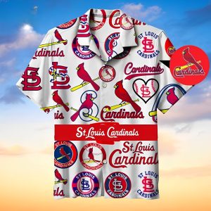 MLB St. Louis Cardinals Team Logo 2024 Hawaiian - Adult & Kids T-Shirts, Sweatshirts & Hoodies apparel design preview 1