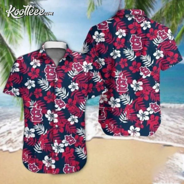 MLB St. Louis Cardinals Tropical Flowers Hawaiian - Adult & Kids T-Shirts, Sweatshirts & Hoodies apparel design preview 1
