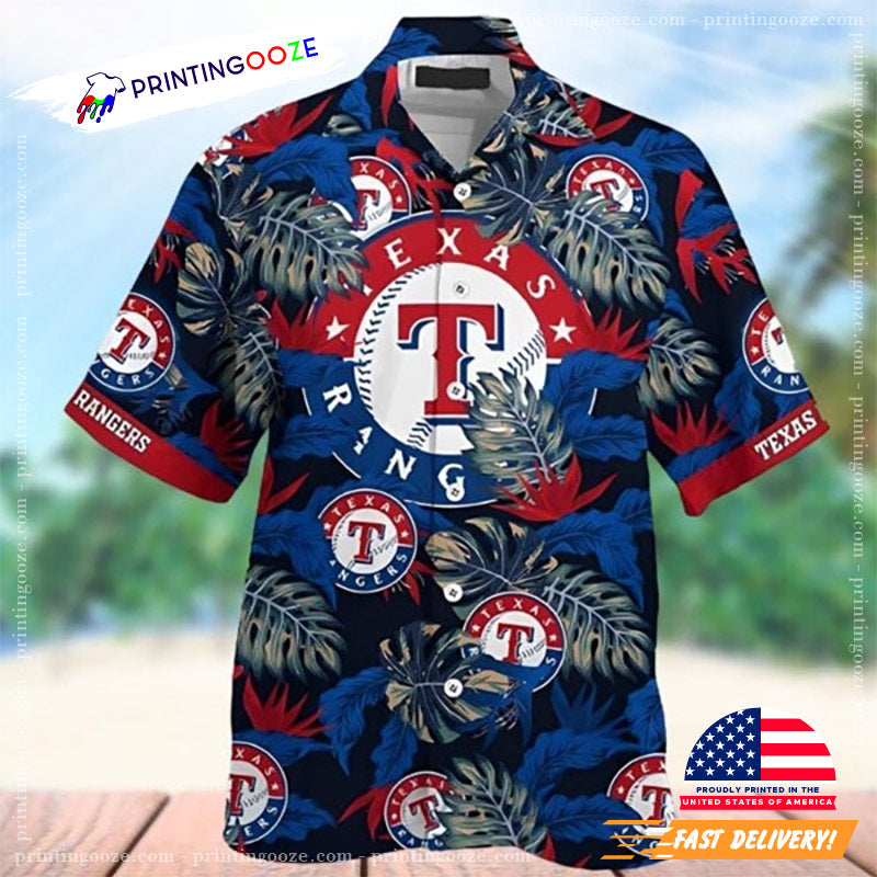 MLB Texas Ranger Beach Hawaiian - Adult & Kids T-Shirts, Sweatshirts & Hoodies apparel design preview 1