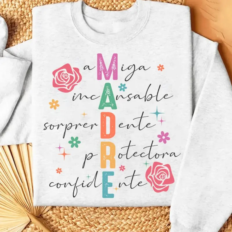 Madre Amiga Incansable Sorprendente Protectora - Adult & Kids T-Shirts, Sweatshirts & Hoodies apparel design preview 1
