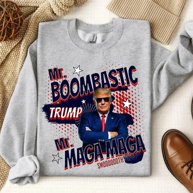 Maga Trump Mr. Boombastic President Lover Political - Adult & Kids T-Shirts, Sweatshirts & Hoodies apparel design preview 1