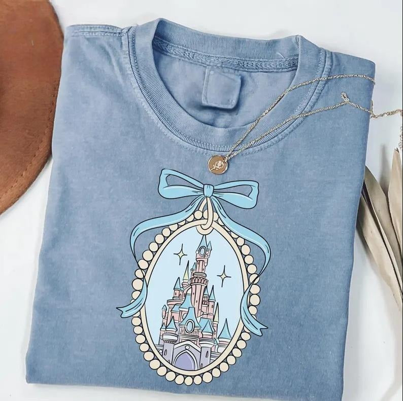 Magical Castle Blue Coquette Princess Girl Trip - Adult & Kids T-Shirts, Sweatshirts & Hoodies apparel design preview 1