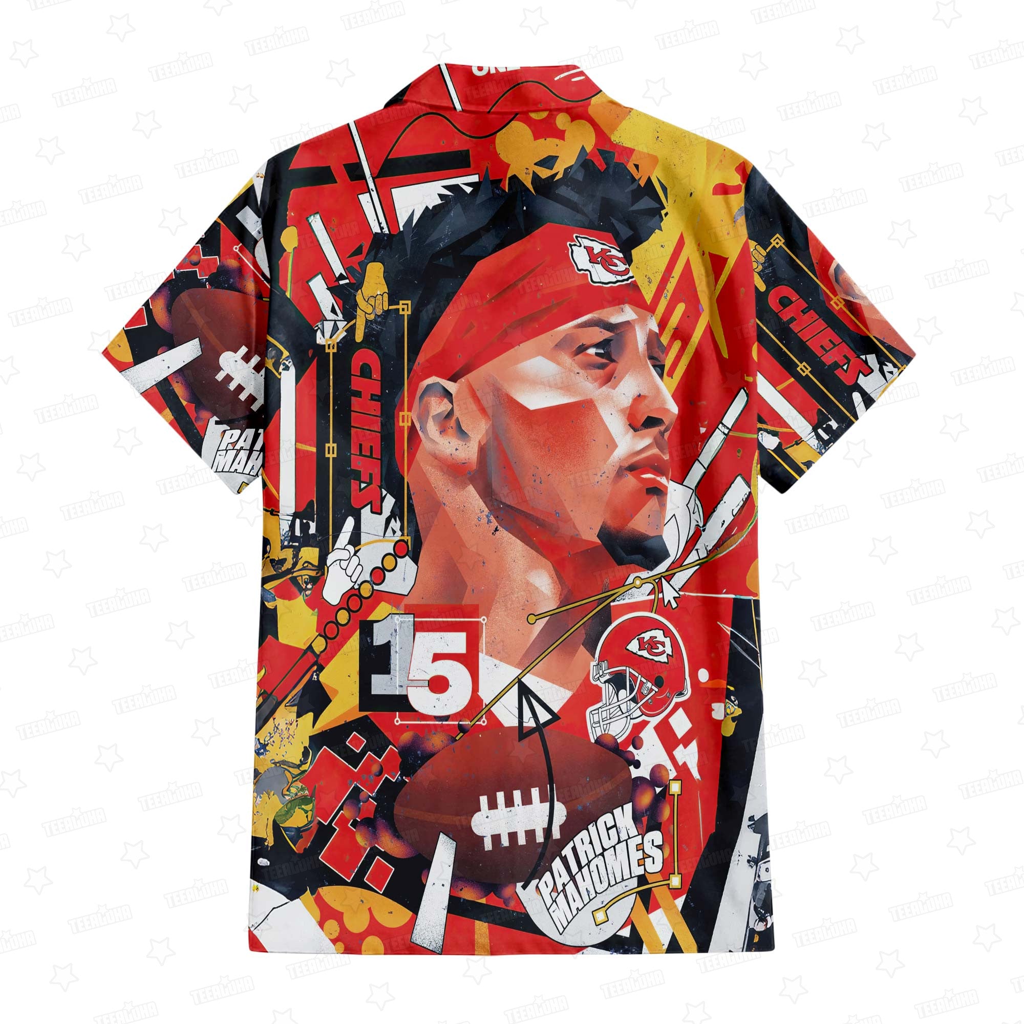 Mahomes Kansas City Chiefs Hawaiian Visions of - Adult & Kids T-Shirts, Sweatshirts & Hoodies apparel design preview 1