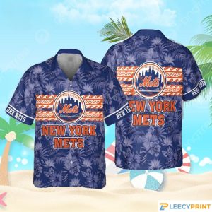 Major League Baseball Print MLB Mets Hawaiian - Adult & Kids T-Shirts, Sweatshirts & Hoodies apparel design preview 1