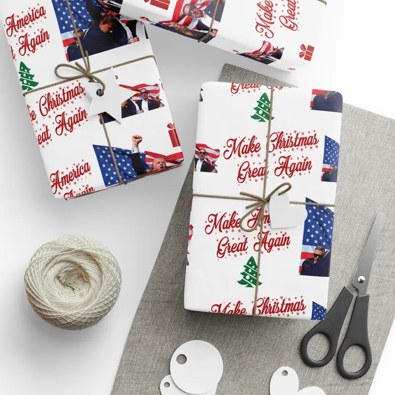 Make Great Again Trump Fist Wrapping Paper Wrap Pro - Adult & Kids T-Shirts, Sweatshirts & Hoodies apparel design preview 1