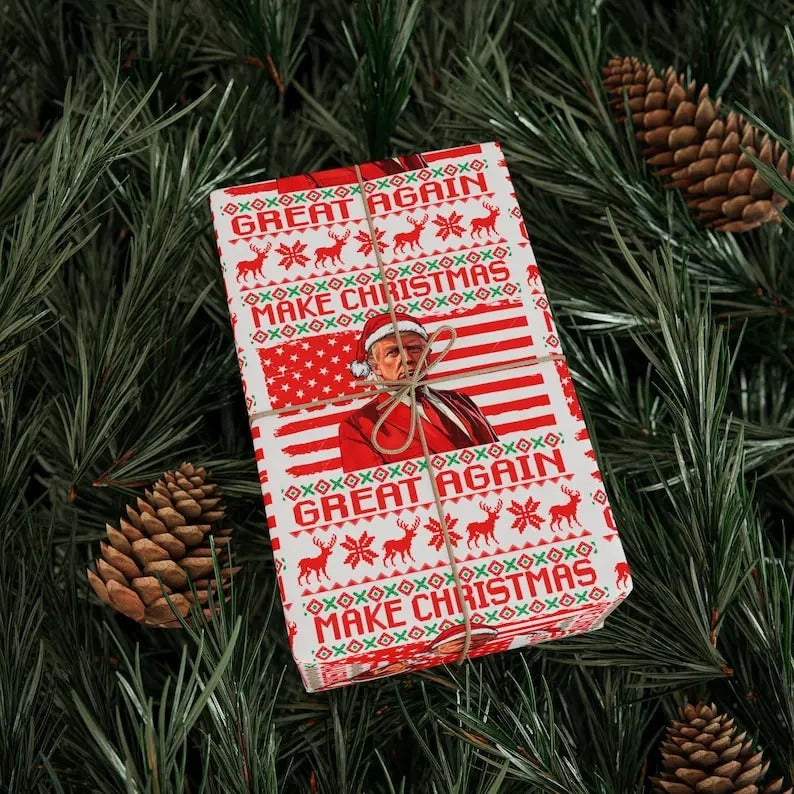 Make Great Again Trump Wrapping Paper Wrap Pro 2024 - Adult & Kids T-Shirts, Sweatshirts & Hoodies apparel design preview 1