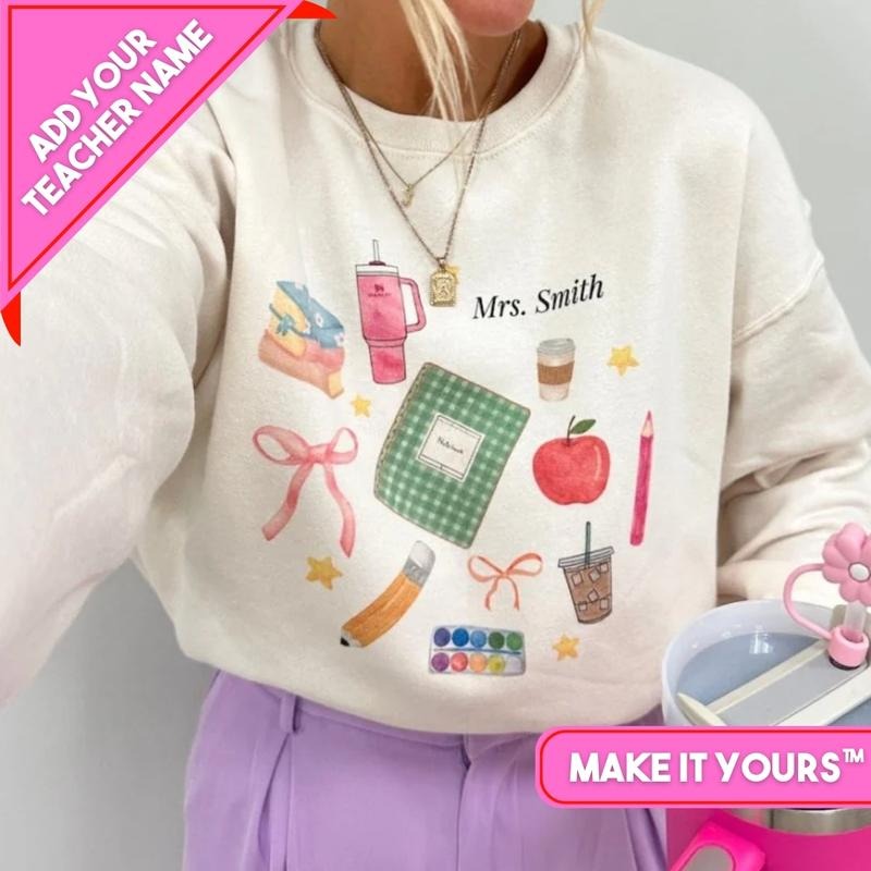 Make Yours 'Teacher Classroom Essentials' Add YOUR - Adult & Kids T-Shirts, Sweatshirts & Hoodies apparel design preview 1