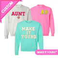 Make Yours Letter Patch - Adult & Kids T-Shirts, Sweatshirts & Hoodies apparel design preview 1
