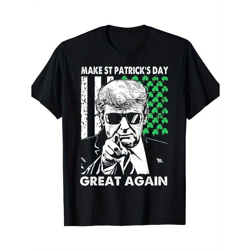 Make St. Patrick'S Day Great Fun Again Trump S 3XL - Adult & Kids T-Shirts, Sweatshirts & Hoodies apparel design preview 1