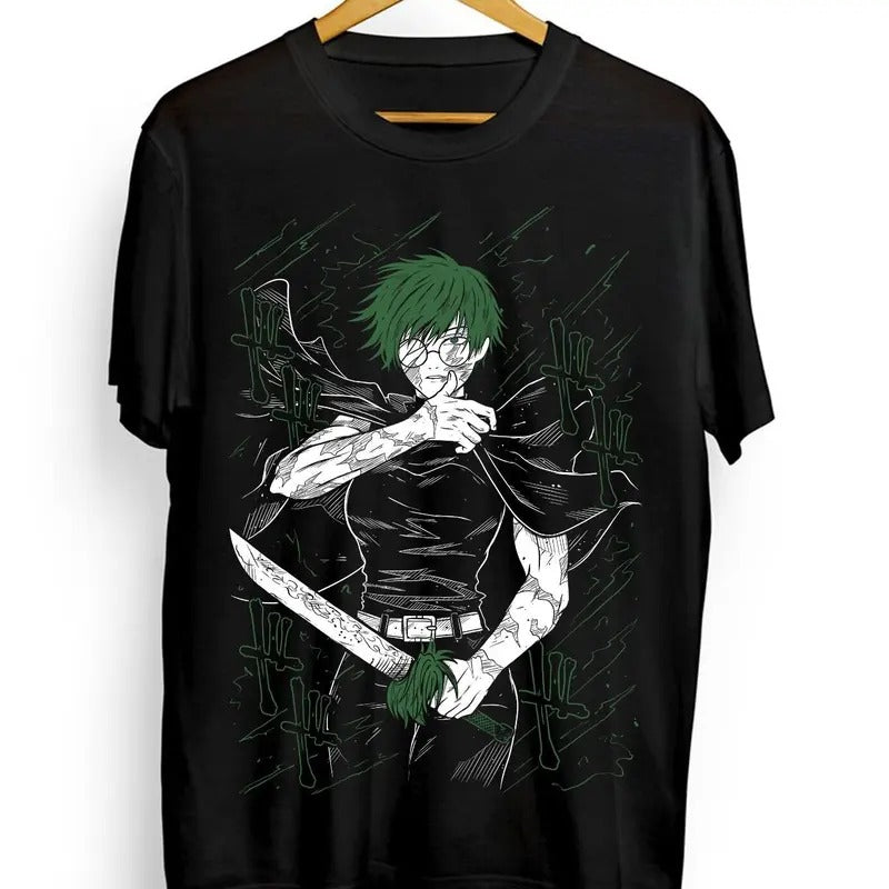 Maki Zenin Jujutsu Kaisen Horror Anime Manga Kawaii - Adult & Kids T-Shirts, Sweatshirts & Hoodies apparel design preview 1