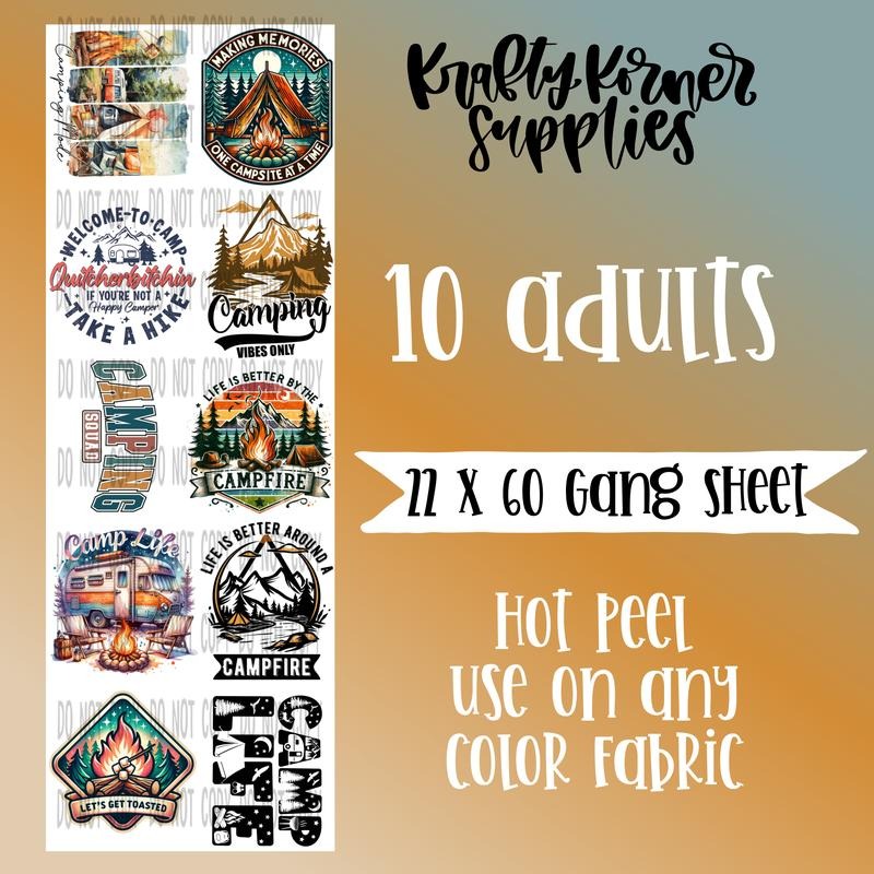 Making Memories DTF Transfer Gang Sheet 22 X 60 - Adult & Kids T-Shirts, Sweatshirts & Hoodies apparel design preview 1