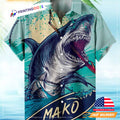 Mako Great White Shark Hawaiian - Adult & Kids T-Shirts, Sweatshirts & Hoodies apparel design preview 1