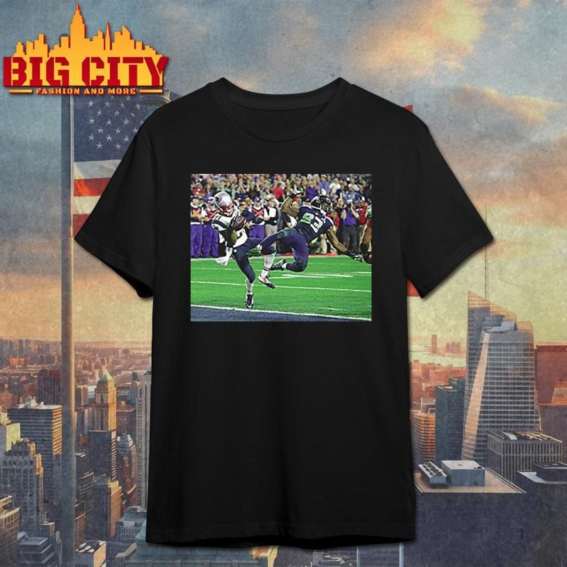 Malcolm Butler Goal Line Interception Football - Adult & Kids T-Shirts, Sweatshirts & Hoodies apparel design preview 1