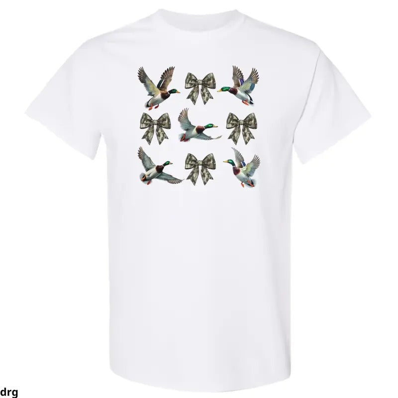 Mallard Duck Camo Bow Lightweight Hunting Themed - Adult & Kids T-Shirts, Sweatshirts & Hoodies apparel design preview 1