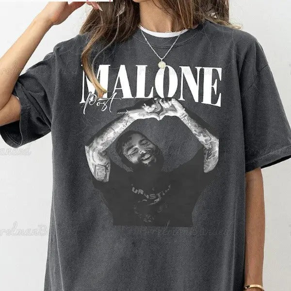 Malone Cowboy Post Had Some Help Posty 2024 - Adult & Kids T-Shirts, Sweatshirts & Hoodies apparel design preview 1