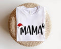 Mama 4 Pregnancy Announcement Xmas Cute Mom Four - Adult & Kids T-Shirts, Sweatshirts & Hoodies apparel design preview 1