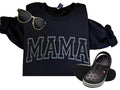 Mama Black Gildan Brand Puff Vinyl Casual Comfort - Adult & Kids T-Shirts, Sweatshirts & Hoodies apparel design preview 1