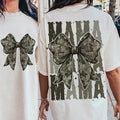 Mama Camo Coquette Bow Old School Retro Hunting - Adult & Kids T-Shirts, Sweatshirts & Hoodies apparel design preview 1