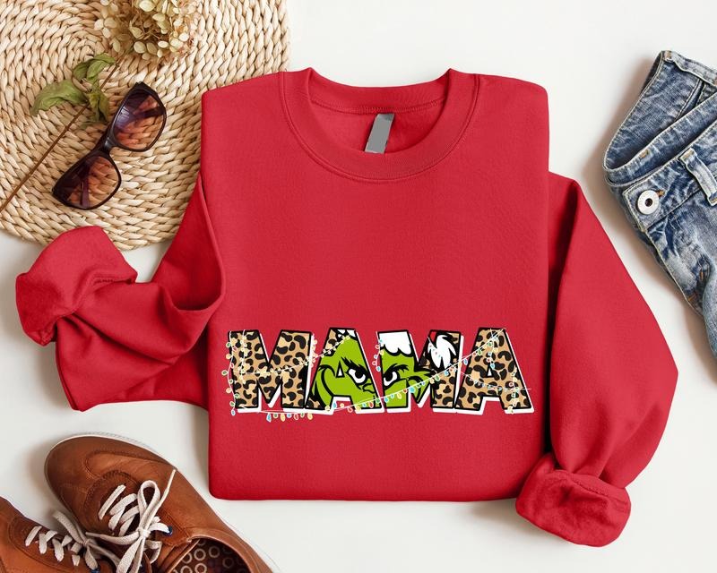 Mama Mom New Mother Be Xmas Grandma - Adult & Kids T-Shirts, Sweatshirts & Hoodies apparel design preview 1