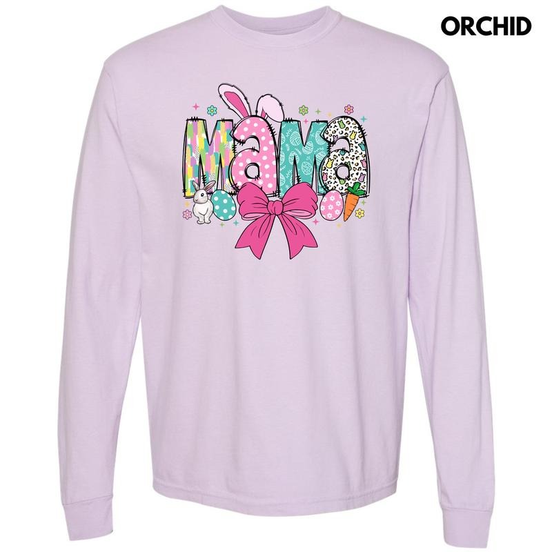 Mama Easter Coquette Comfort Colors - Adult & Kids T-Shirts, Sweatshirts & Hoodies apparel design preview 1