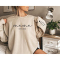 Mama Est Custom 2024 Mom New - Adult & Kids T-Shirts, Sweatshirts & Hoodies apparel design preview 1