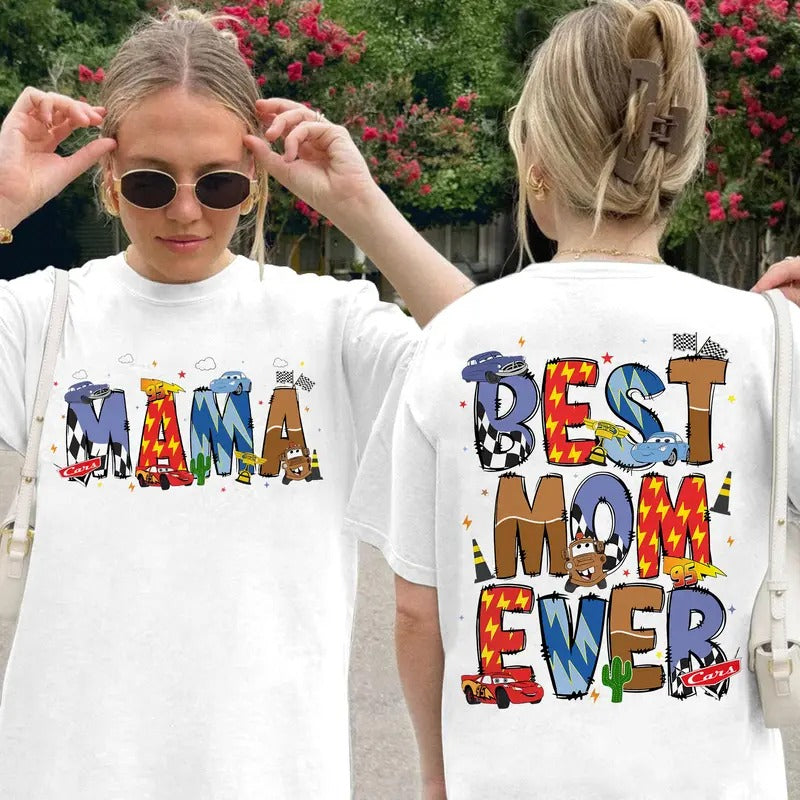 Mama MC Que 2 Sided Best Mom Ever 95 Lightning MCQ - Adult & Kids T-Shirts, Sweatshirts & Hoodies apparel design preview 1