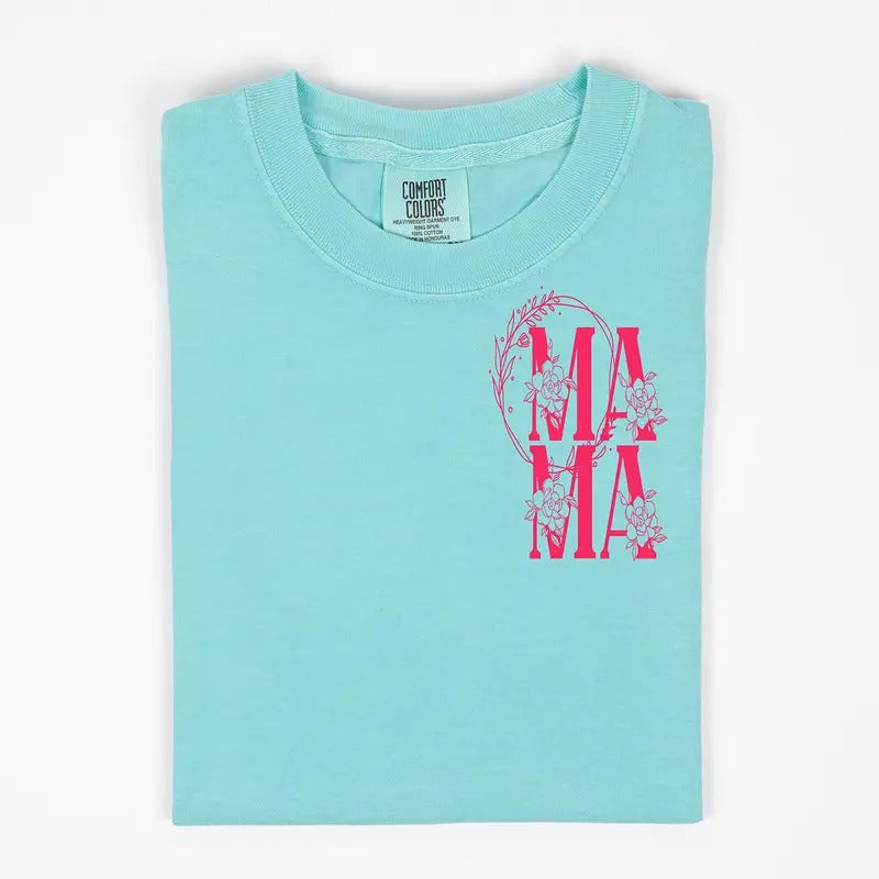 Mama Monogram Comfort Color Summer Comfortable Top - Adult & Kids T-Shirts, Sweatshirts & Hoodies apparel design preview 1