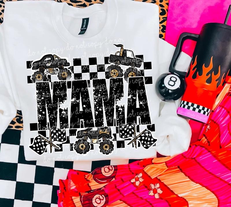 Mama Monster Truck DTF Transfers THIS IS NOT - Adult & Kids T-Shirts, Sweatshirts & Hoodies apparel design preview 1
